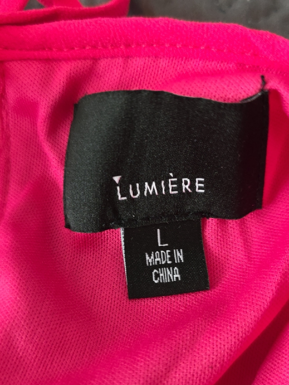 Stunning NWOT Lumiere Large Women's Hot Pink Long Sleeve Pleated Midi Dress - Picture 4 of 6